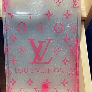 Louis Vuitton Transparent and Pink Monogram Phone Case